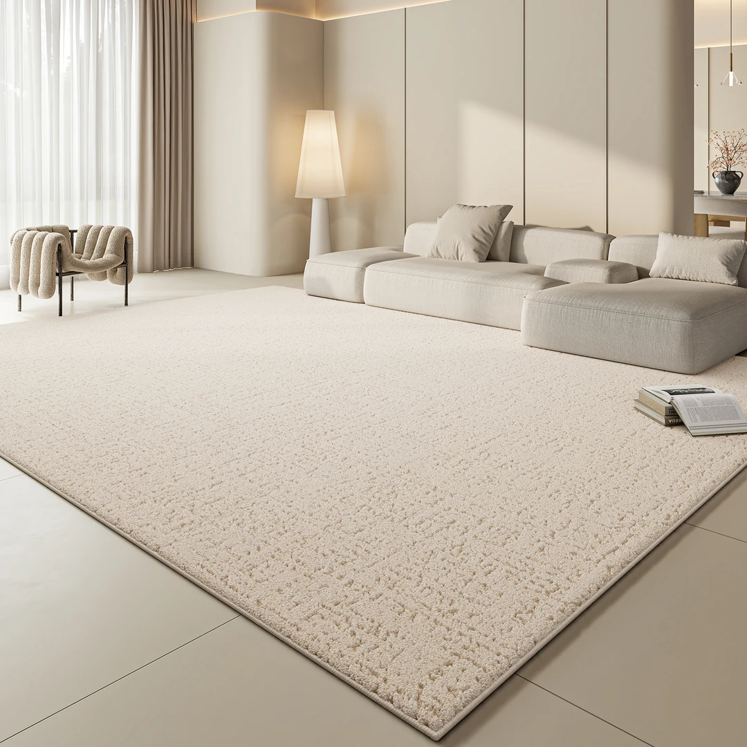【毯百年】奶油风家用小圈硅藻丝秋冬加厚爆款轻奢隔水隔凉地毯客厅