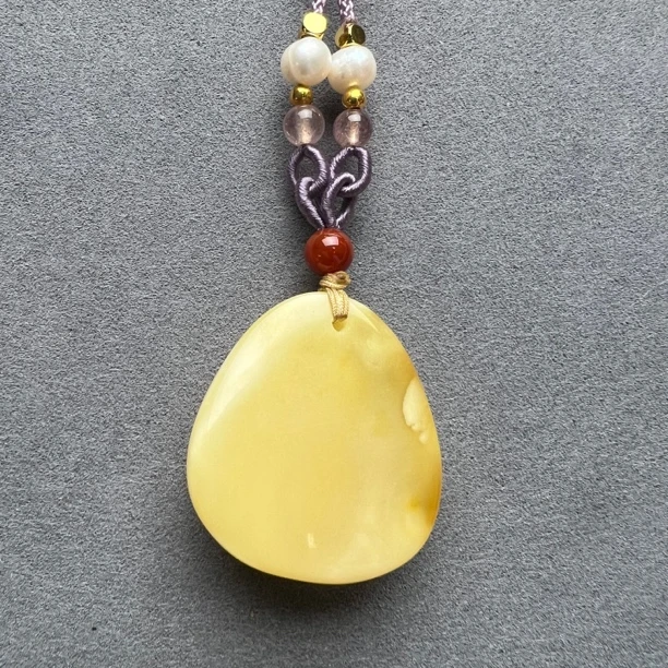 Y2008【天然蜜蜡吊坠】支持鉴定 假一罚四