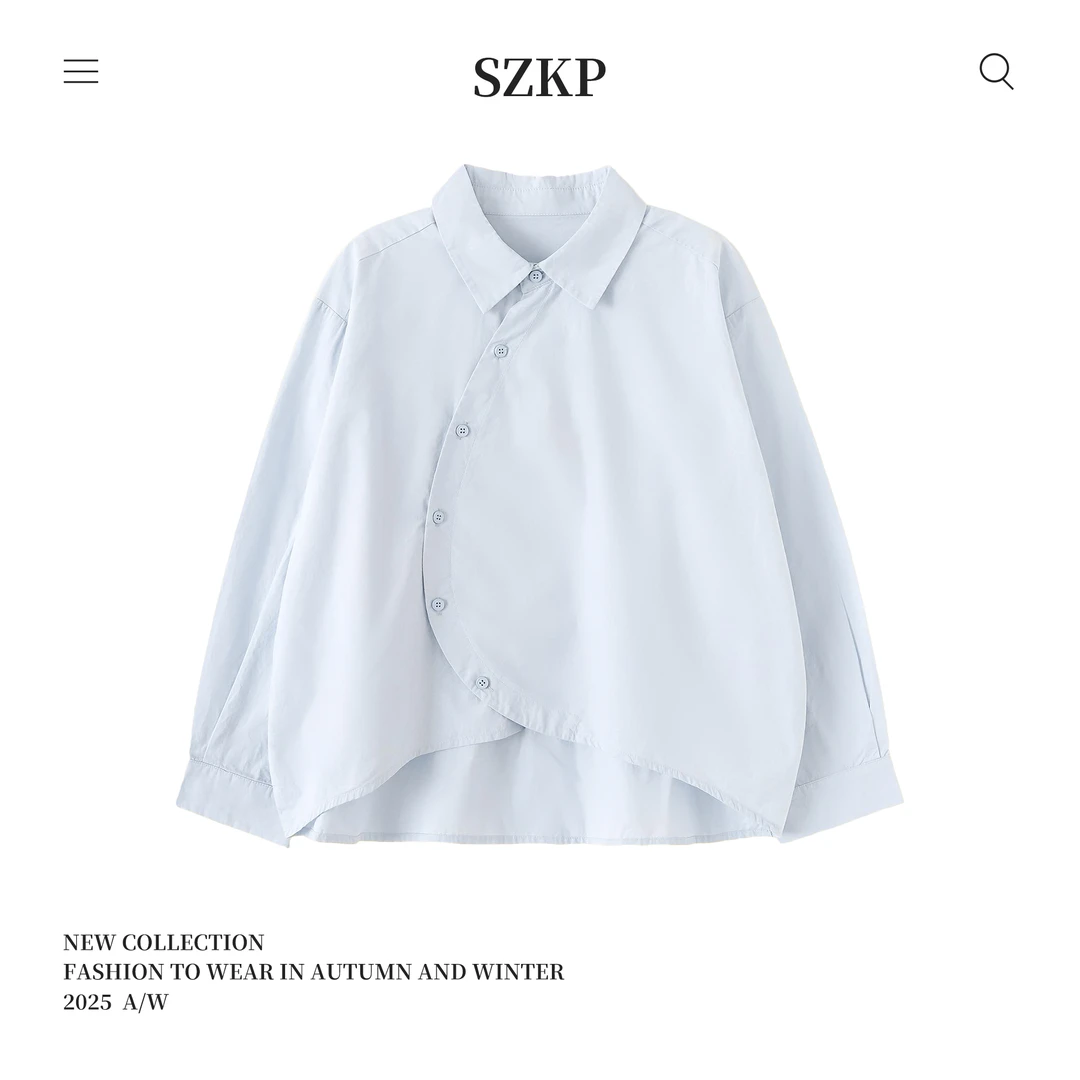 SZKP秋季新款女童装休闲上衣中大童时尚洋气儿童衬衫BGYQ553236