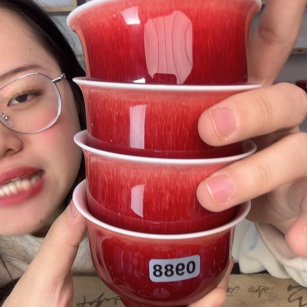杯景德镇郎红陶瓷