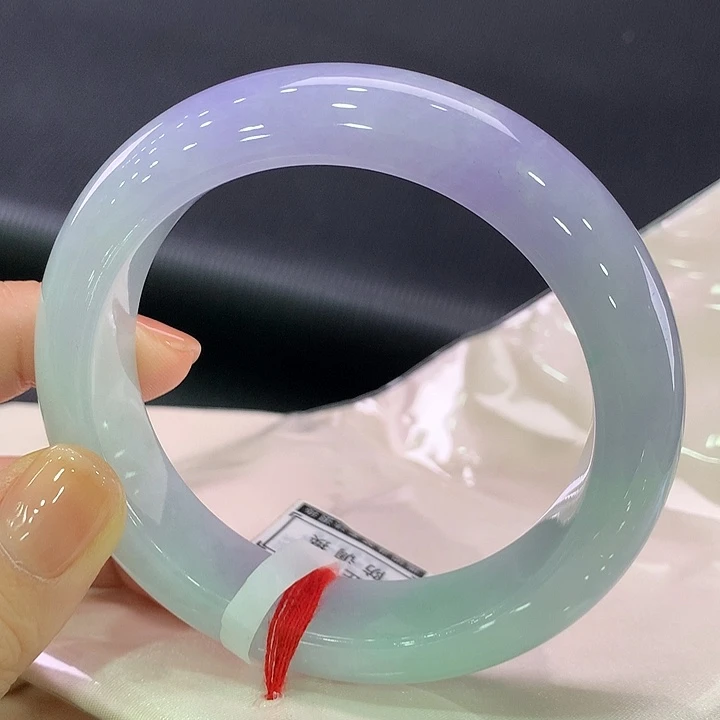 翡翠未镶嵌手镯正圈59.5轮胎