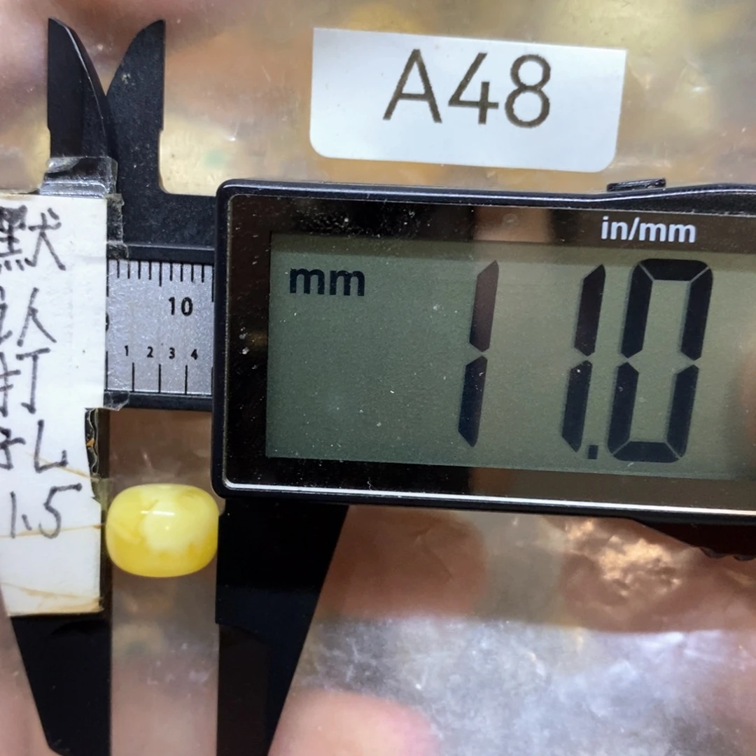 裸石蜜蜡未镶嵌浓蜡满蜡白花搭配8加9加任何珠型树籽手串