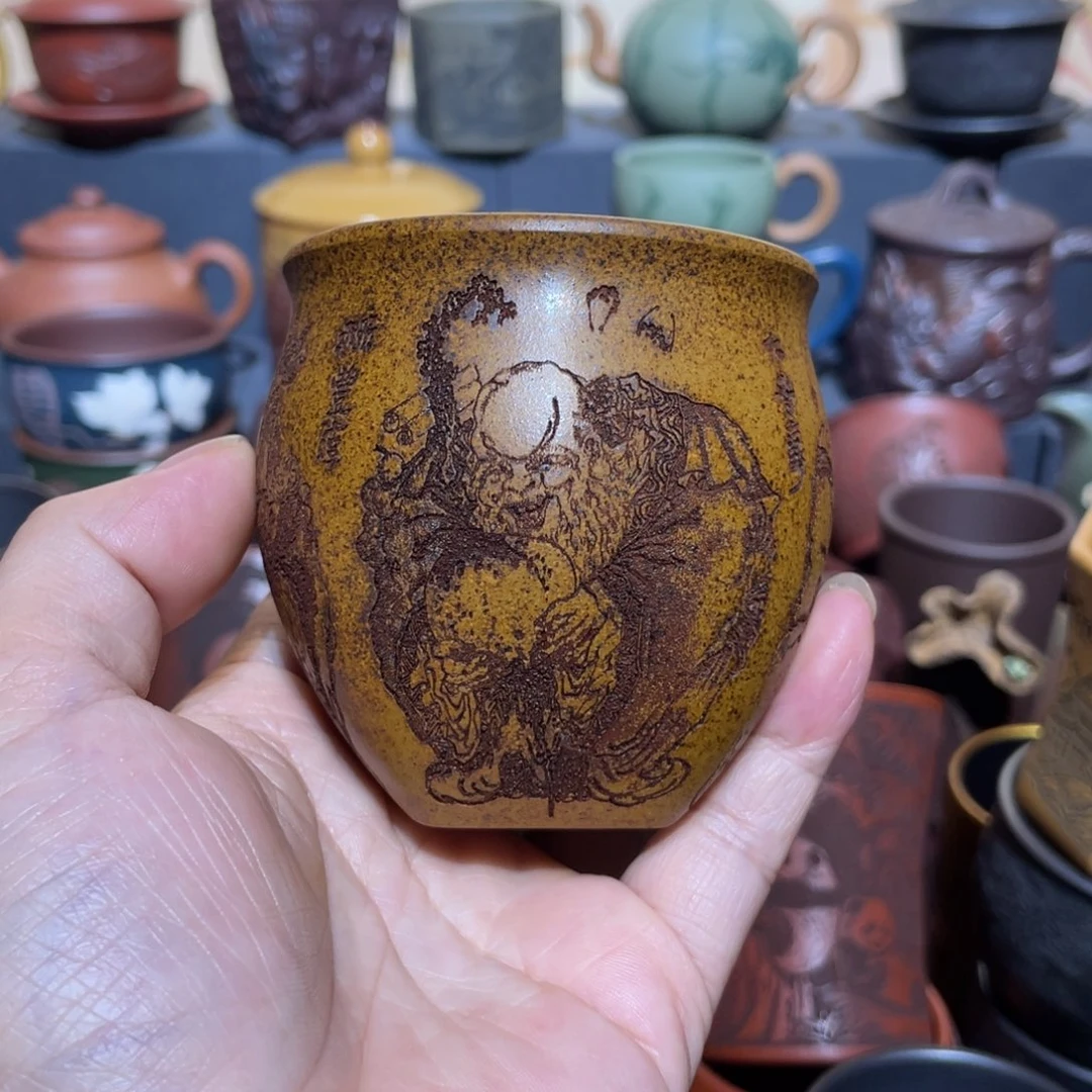 原矿紫砂手工主人杯