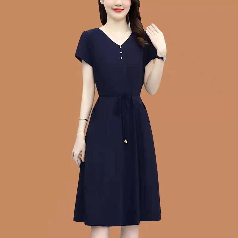 【精品】YANGSHANG 新款显瘦气质腰带连衣裙 27K679