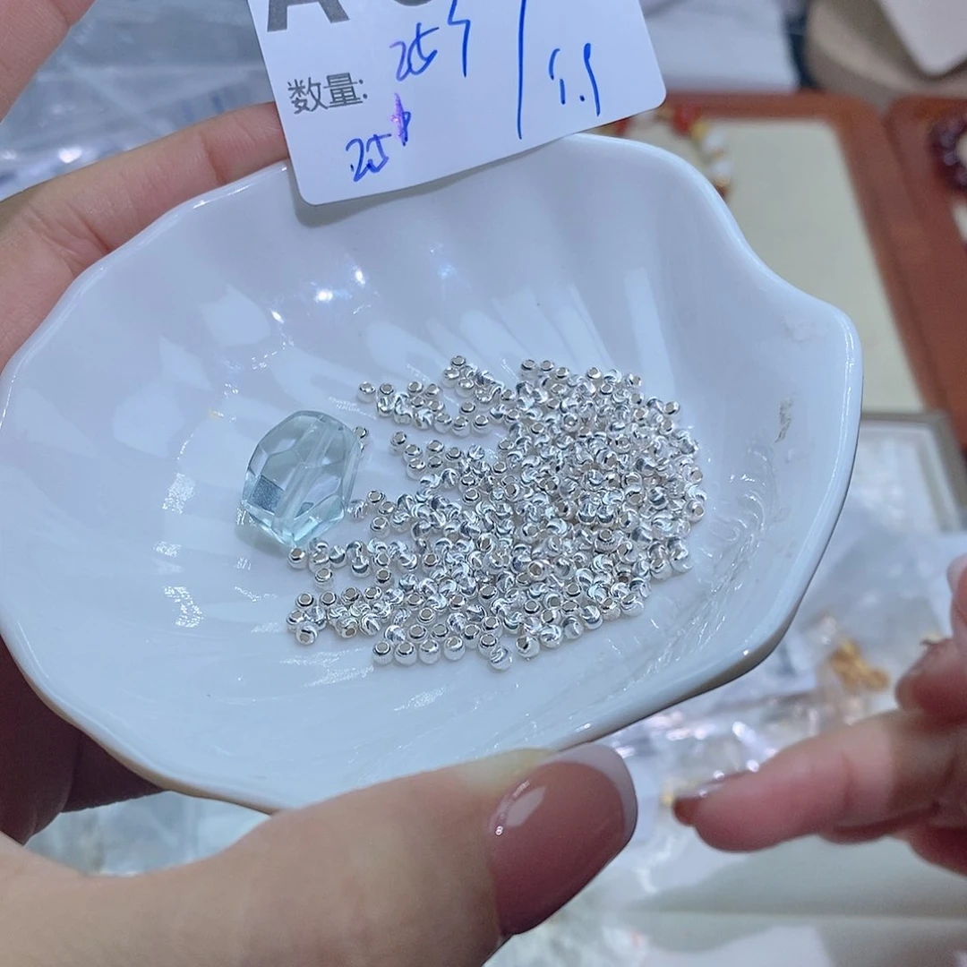 水晶珠宝半成品银S925镶嵌A65