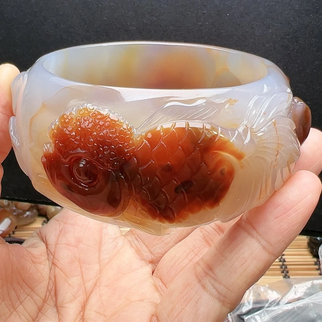 未镶嵌玛瑙/玉髓珠宝半成品