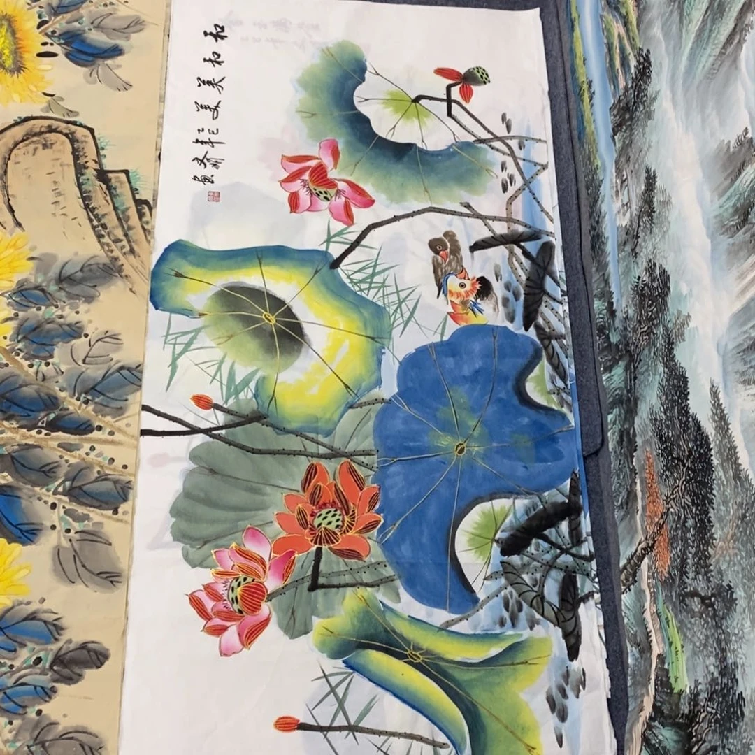 国画尺寸140✖️70四尺精品手绘画