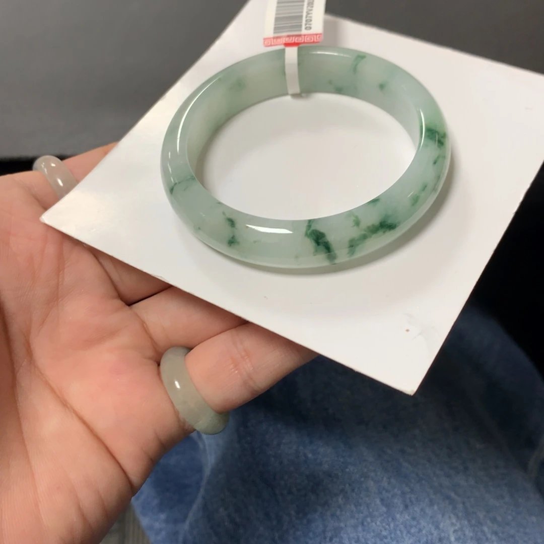 翡翠未镶嵌手镯533号52.6