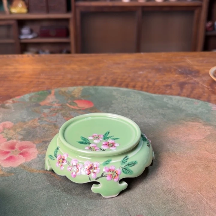 柴烧出纯手工手绘陶瓷