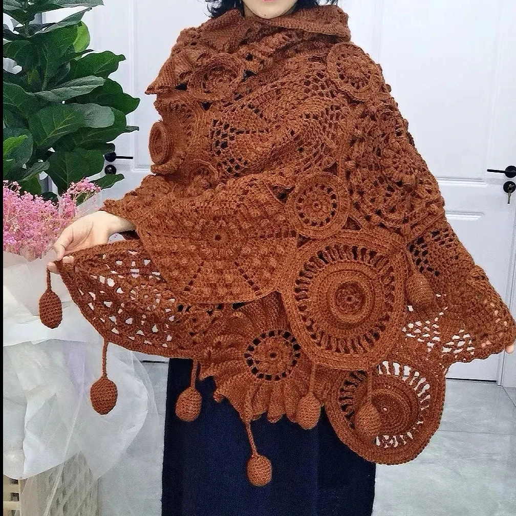 楚乔欧版衣服+披肩钩织视频教程