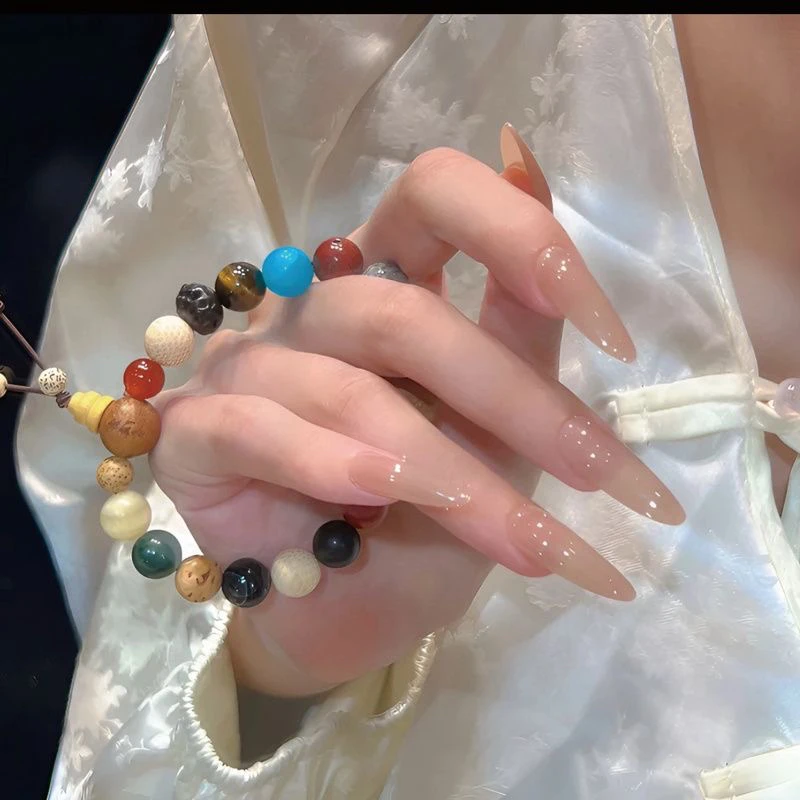 甘露寺美甲显白穿戴甲美甲嬛嬛同款美甲穿戴甲短款可拆卸穿戴美甲