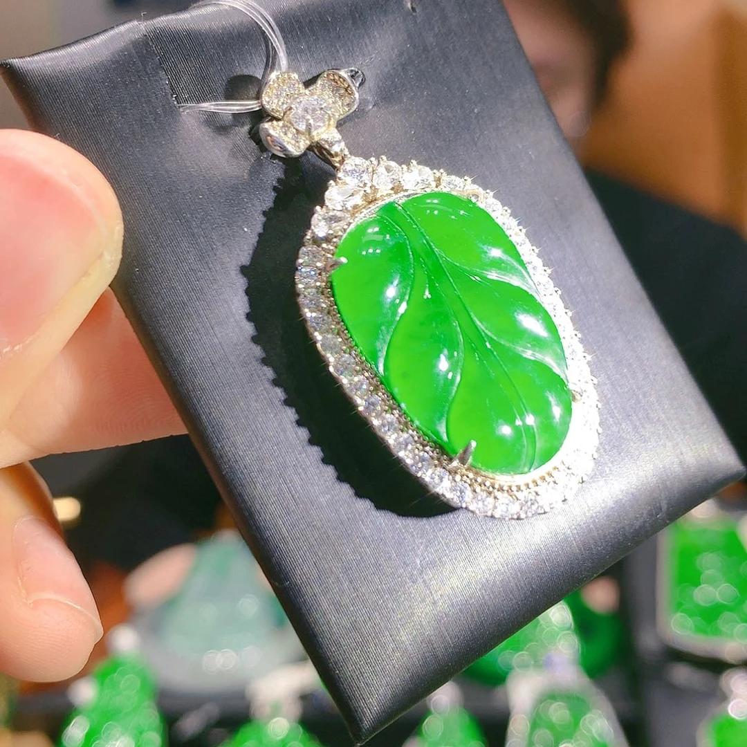 翡翠颈饰银S925镶嵌7甄选qj