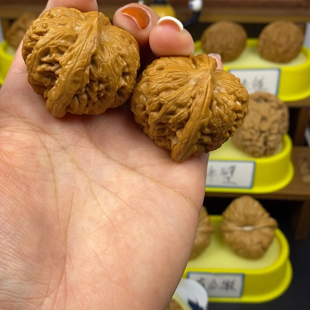 核桃元宝 文玩/木作/... 文玩把件