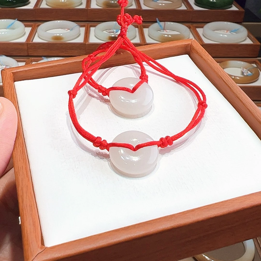 和田玉手绳未镶嵌野*合