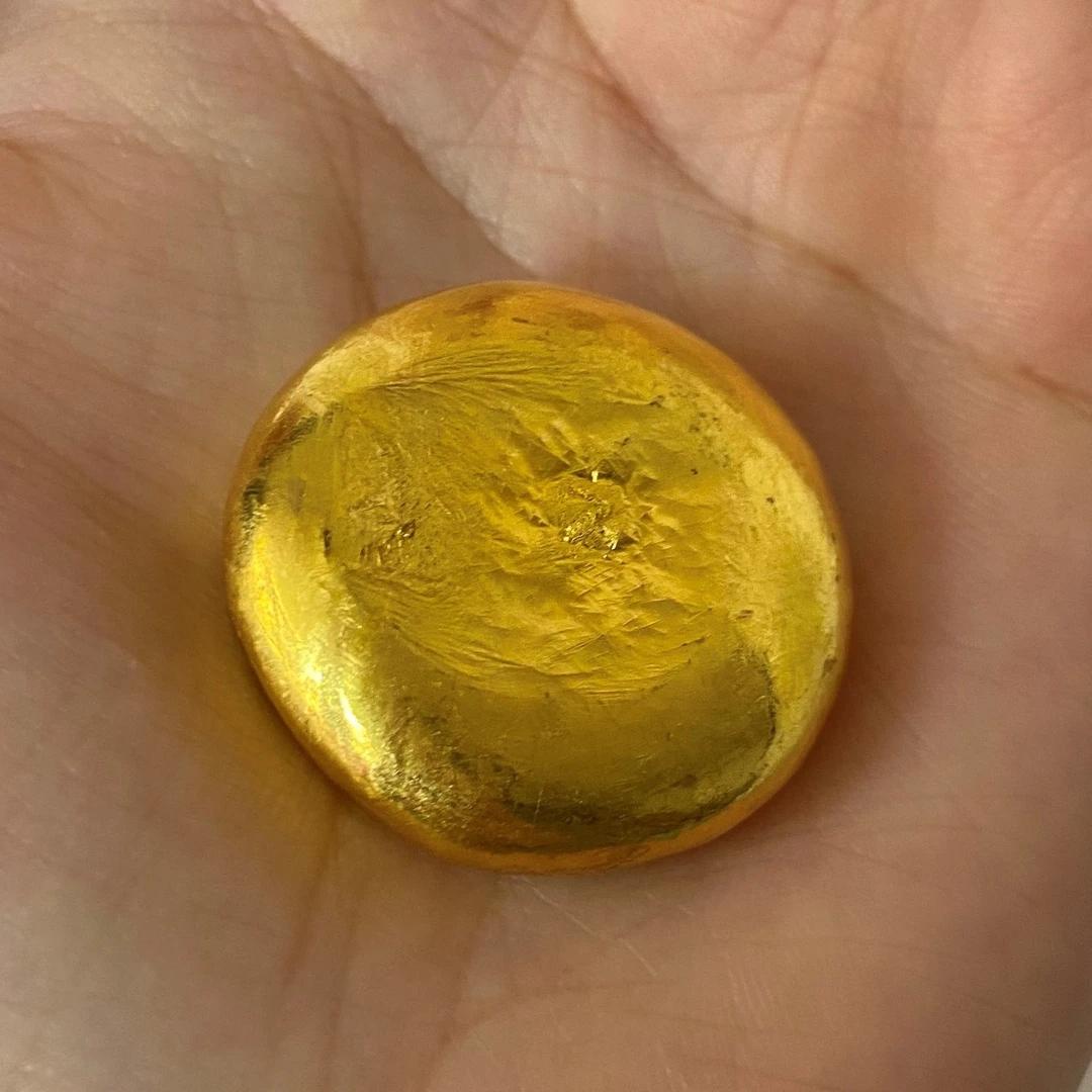 炉内提纯 圆饼摆件实心