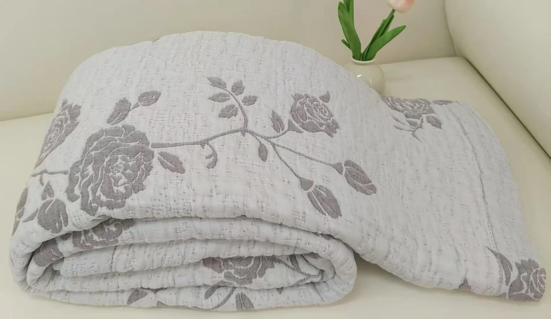 【天津老两口同款】软软被蓝玫瑰200*230高端罗布麻四季可用