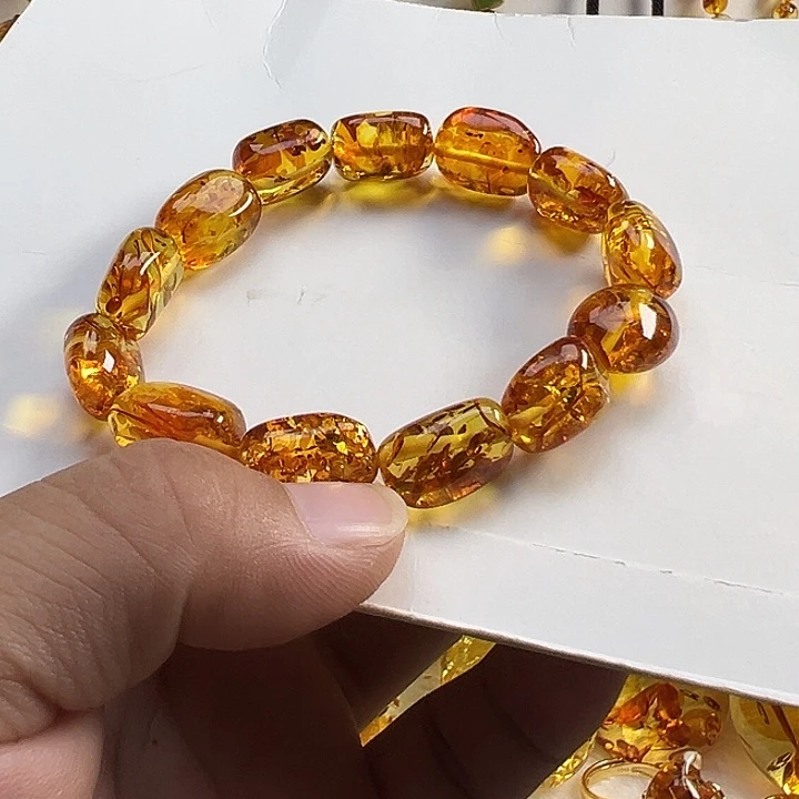 琥珀（花珀）项圈未镶嵌