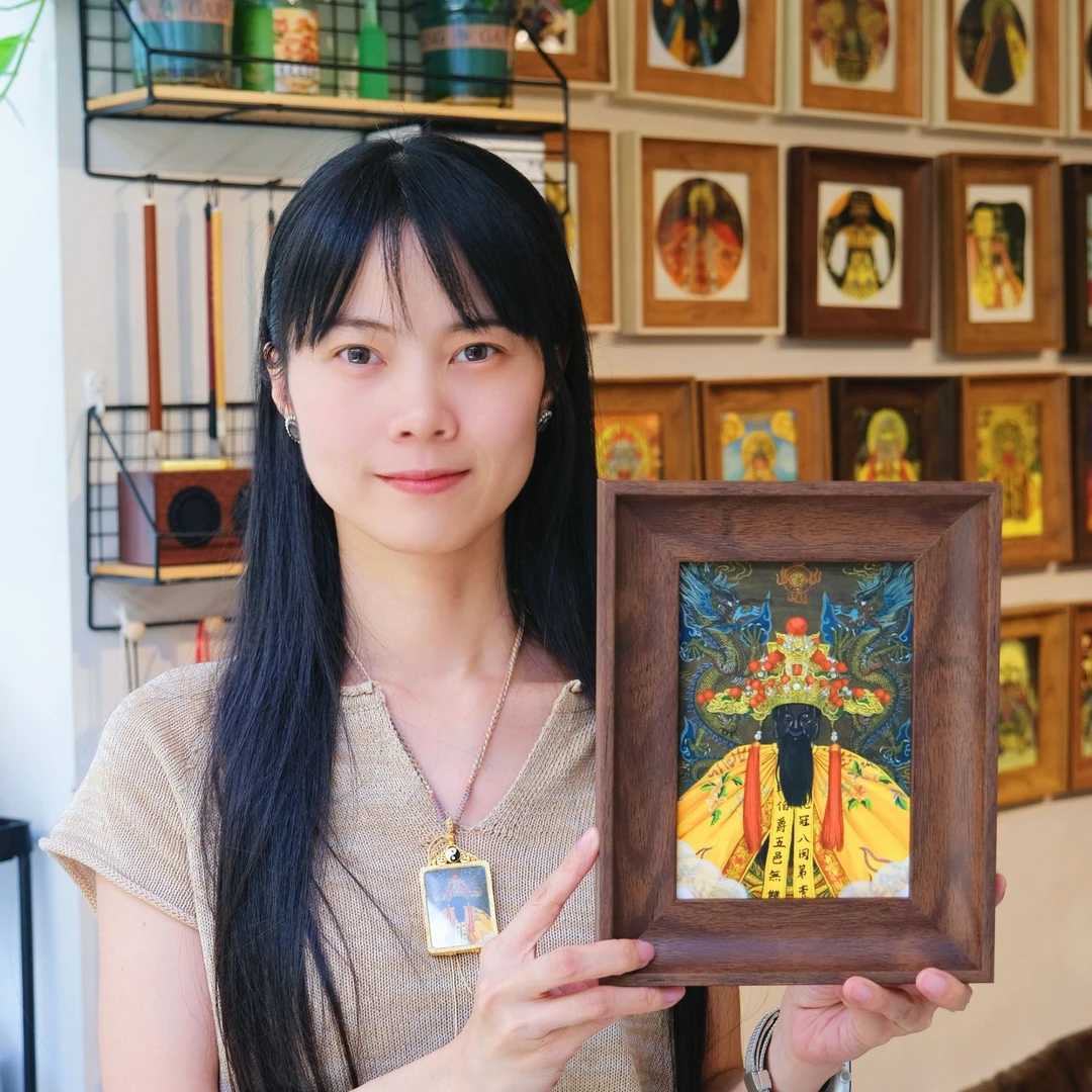 林燕丽绘画安溪城隍爷 摆台挂墙/唐卡/卷轴 收藏级艺术微喷含装裱