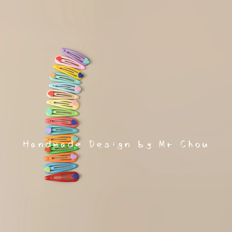 宝宝发卡爱心发饰儿童发夹不伤发婴儿水滴夹BB夹女童刘海夹子头饰