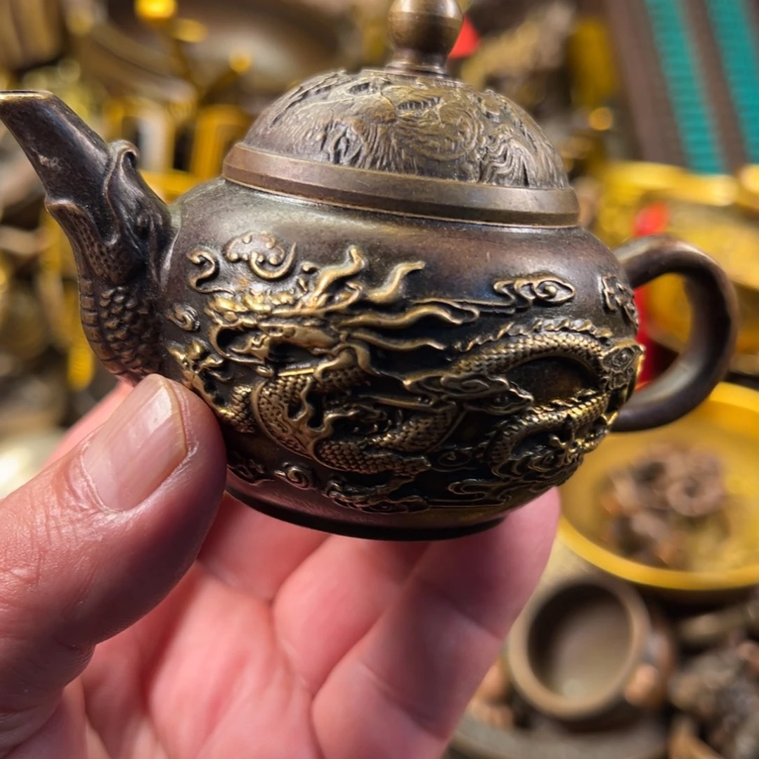 茶壶香炉铜器摆件