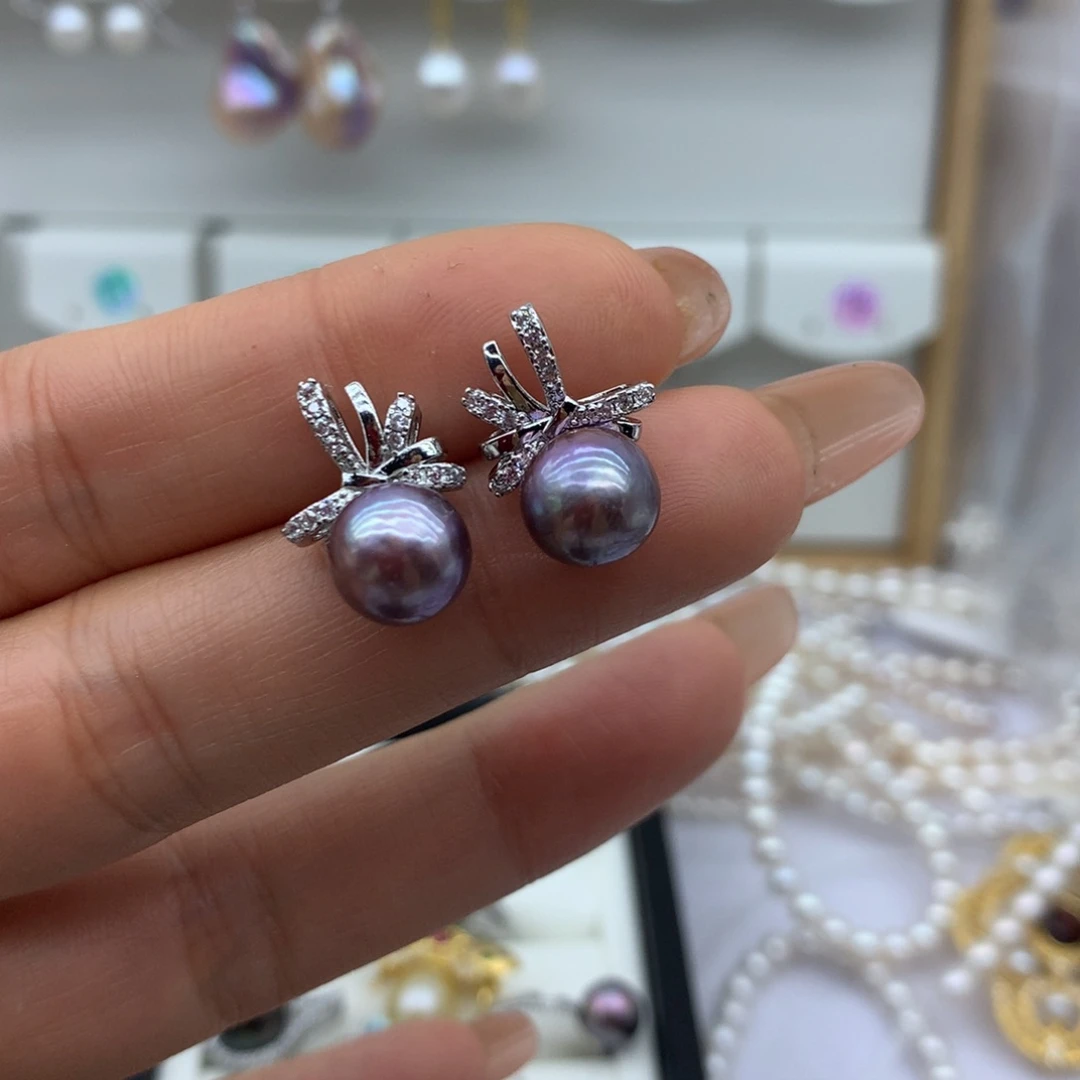 馨***宝未镶嵌耳饰淡水珍珠