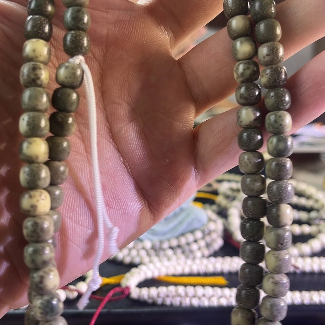 杜***二星月菩提吊坠绿幽灵108 027