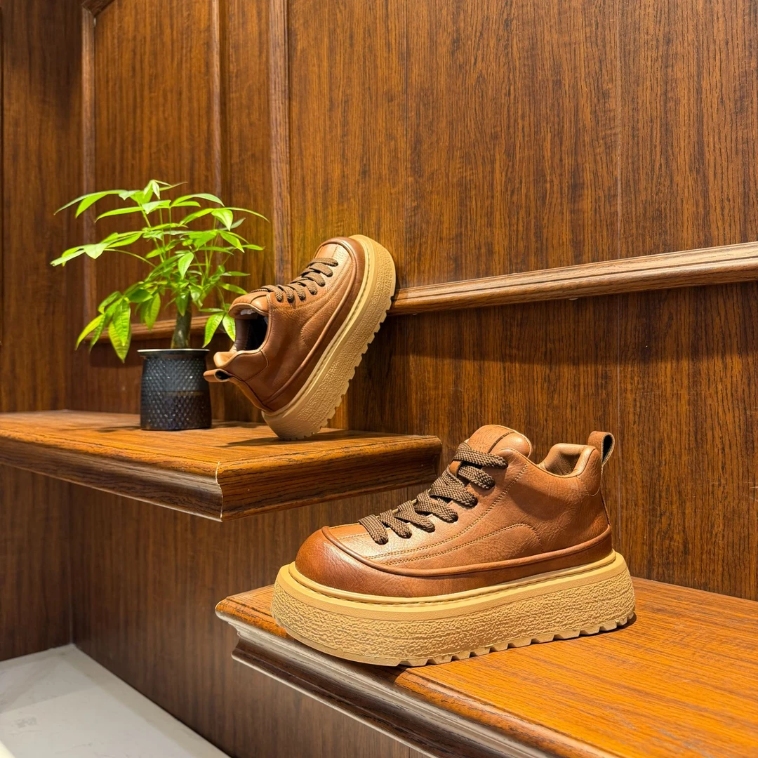 单棉同款马丁靴男中帮复古做旧英伦风厚底耐磨百搭舒适轻便男潮鞋