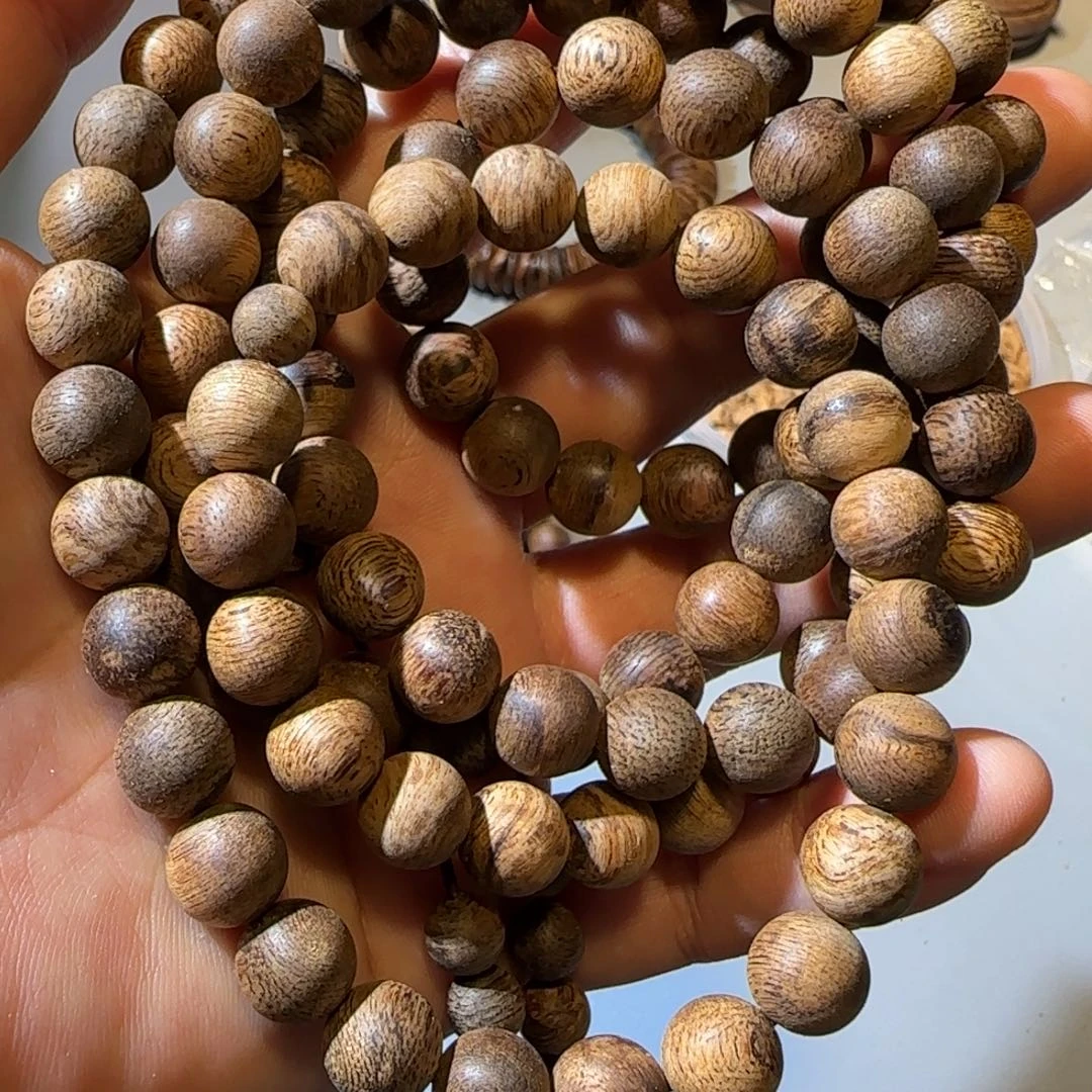绝***度沉香手串41克芽庄红土根部树心油0.9