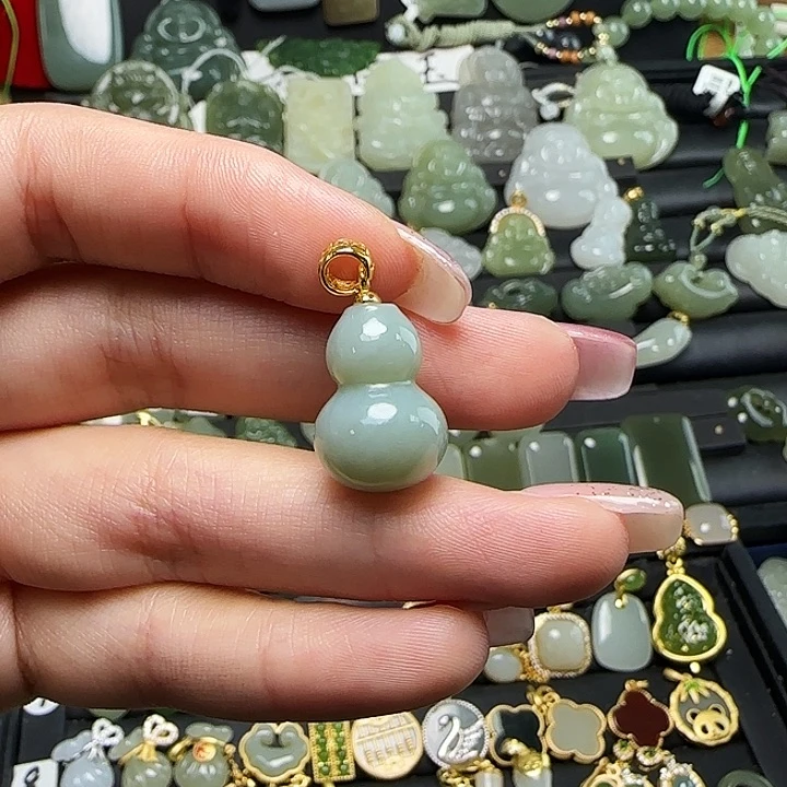 颈饰银S925镶嵌和田玉