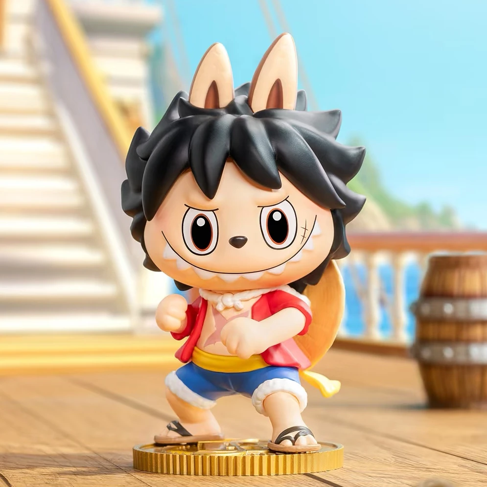 【小白拆盒】labubu拉布布航海王海贼王联名系列盲盒手办车载潮玩礼