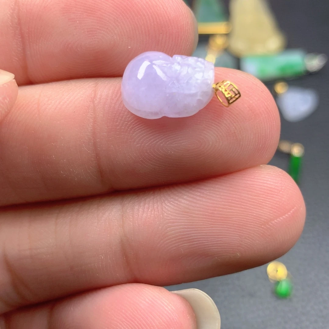 【闪购商品】翡翠18K金镶嵌颈饰翡翠