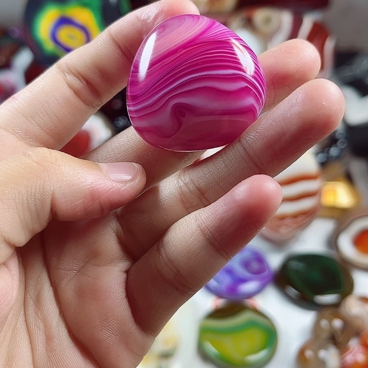 玛瑙/玉髓未镶嵌耳饰