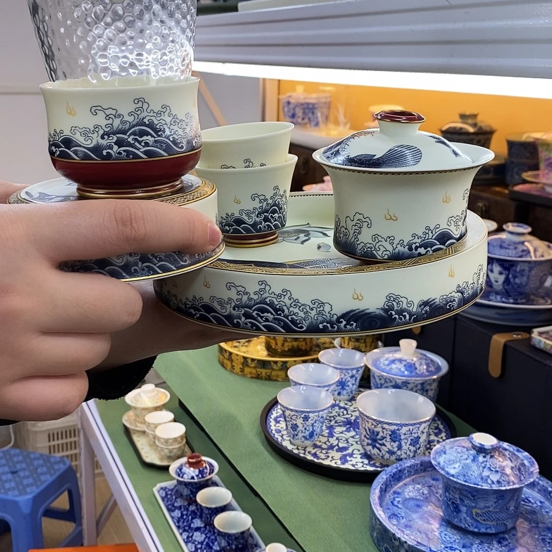 好看的漂亮的盖碗