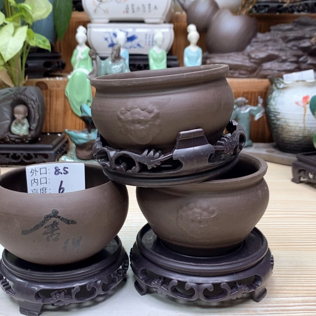 紫砂花盆陶瓷艺术花盆陶瓷