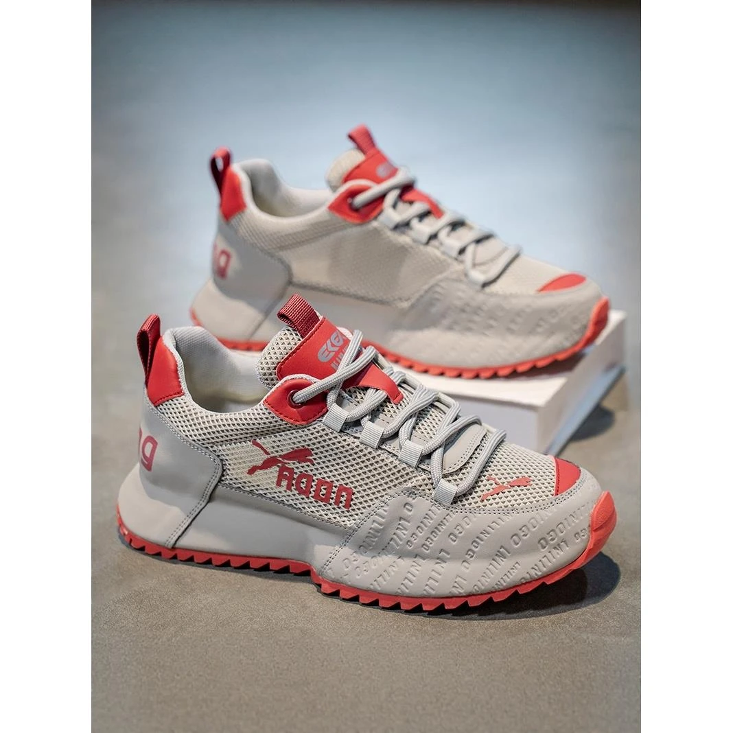 厚底男鞋2025新款夏季透气网面包底老爹鞋男款潮牌百搭运动休闲鞋