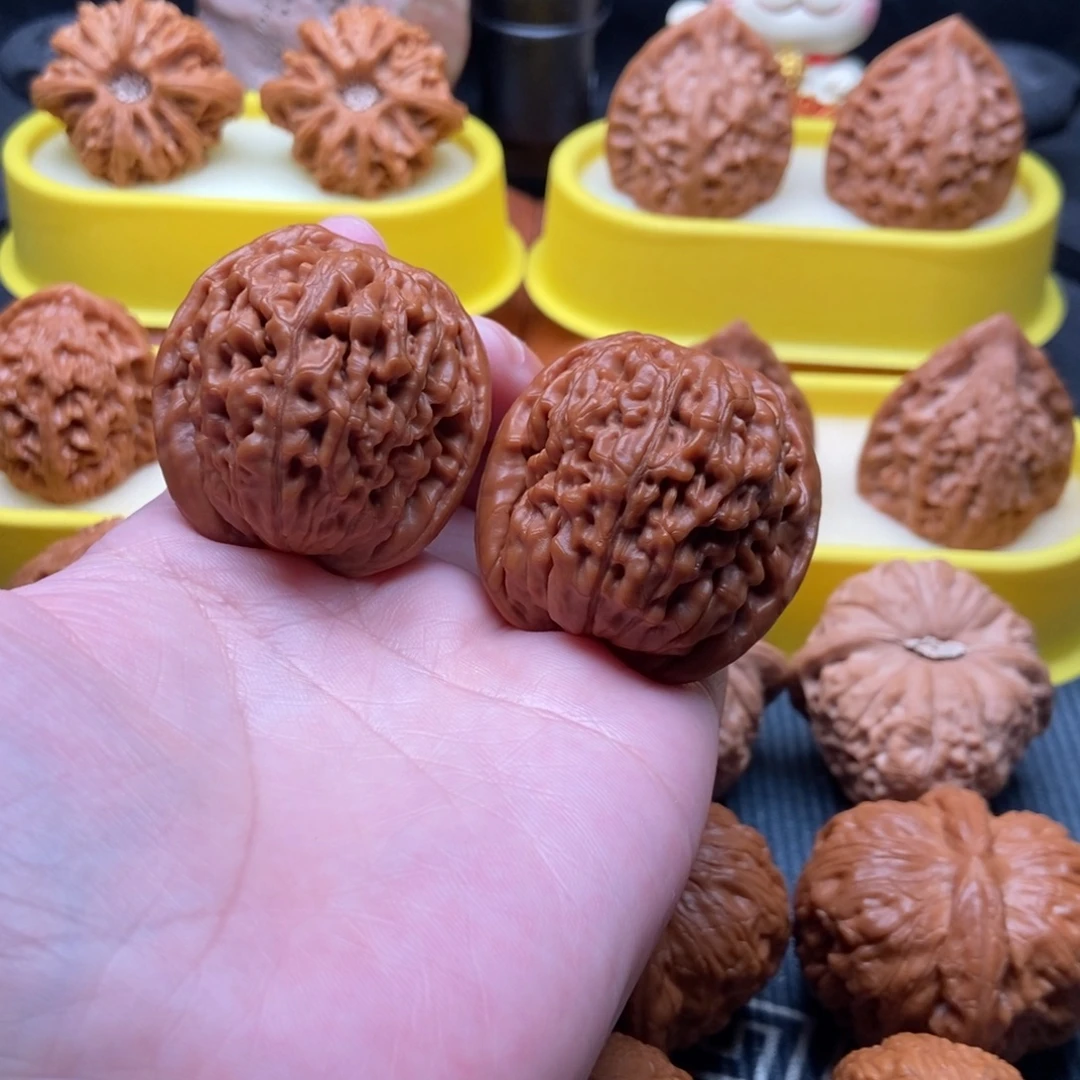 吊坠文玩核桃莲花