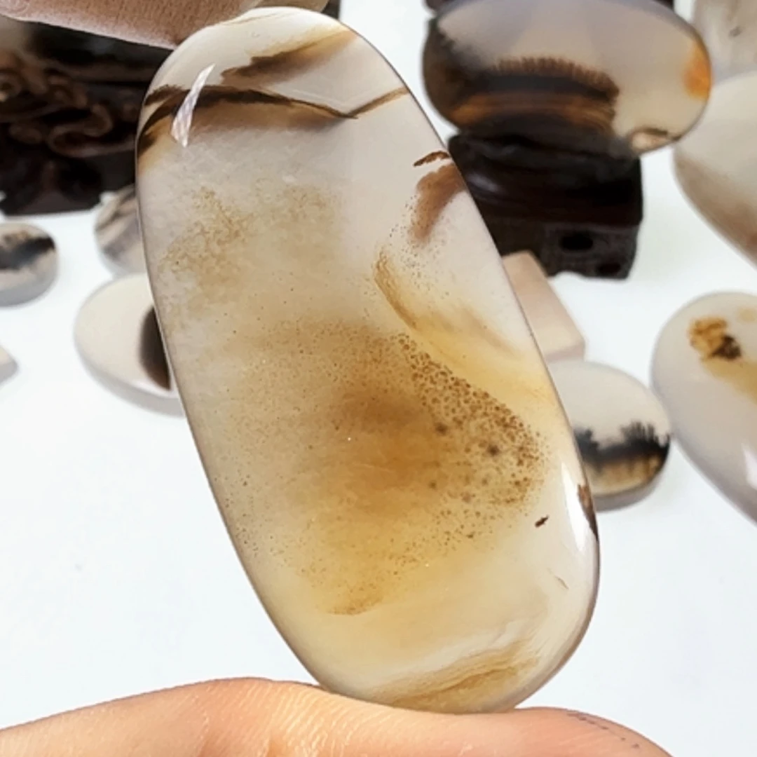 玛瑙/玉髓钛钢珠宝半成品