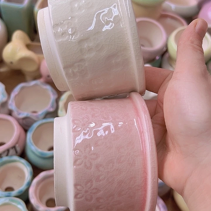 陶瓷花盆当场满12包邮