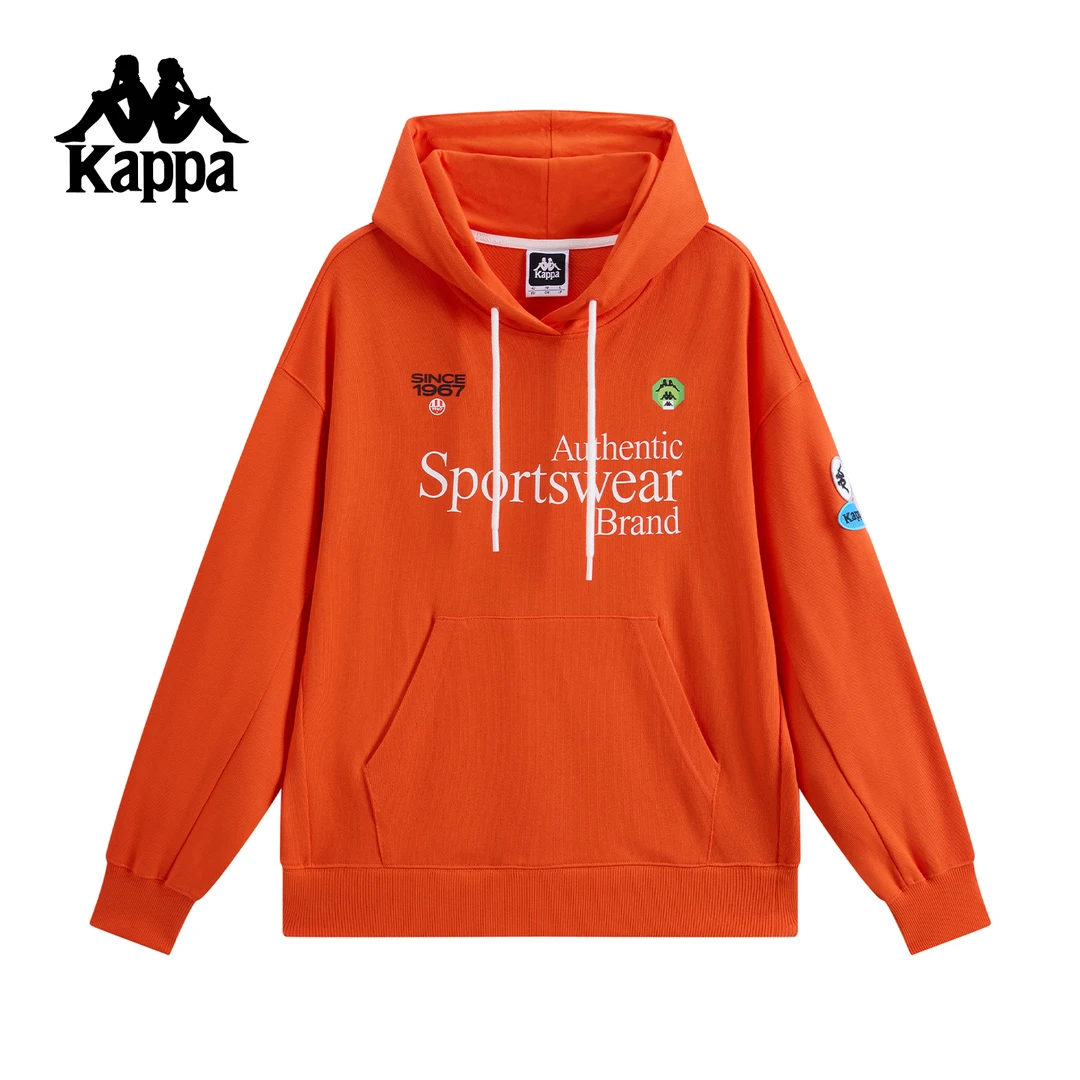 130号 kappa 女士春秋纯棉宽松连帽百搭休闲卫衣