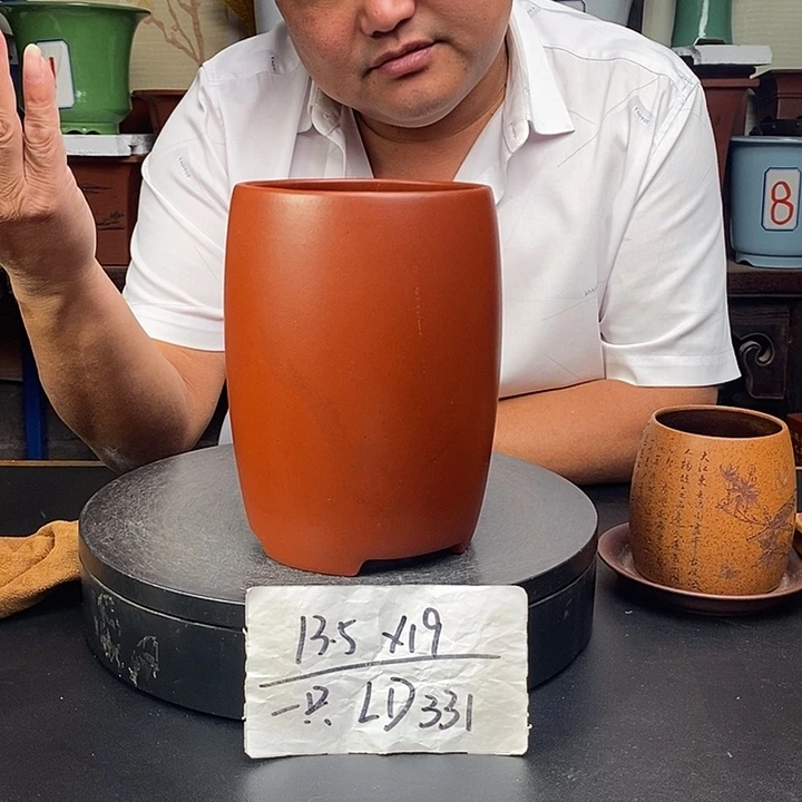 紫砂花盆货号一只LD331