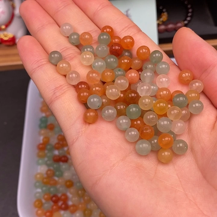 玛瑙/玉髓未镶嵌卡6金丝玉，50个