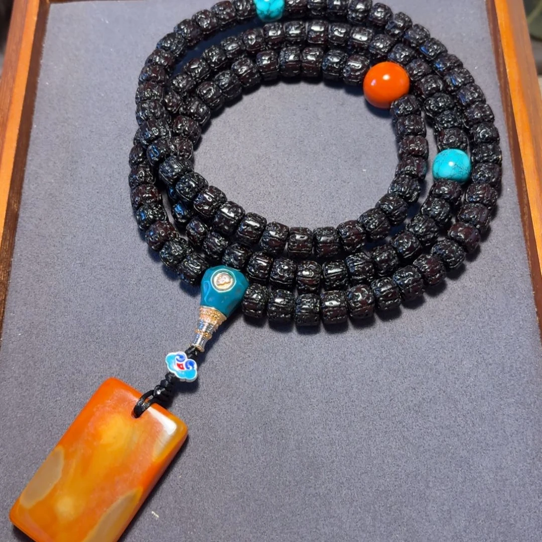 吊坠金刚菩提黑金刚脖挂10mm