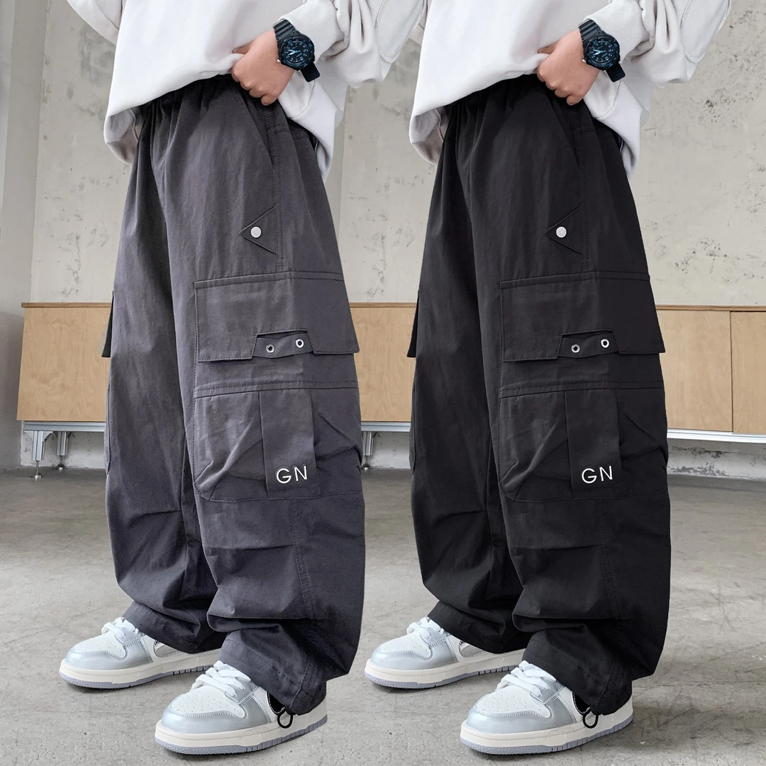 男童秋装裤子儿童纯棉工装裤2025新款秋季中大童休闲长裤春秋男孩