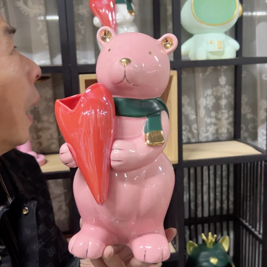 红陶红陶红陶红陶粉色抱心熊