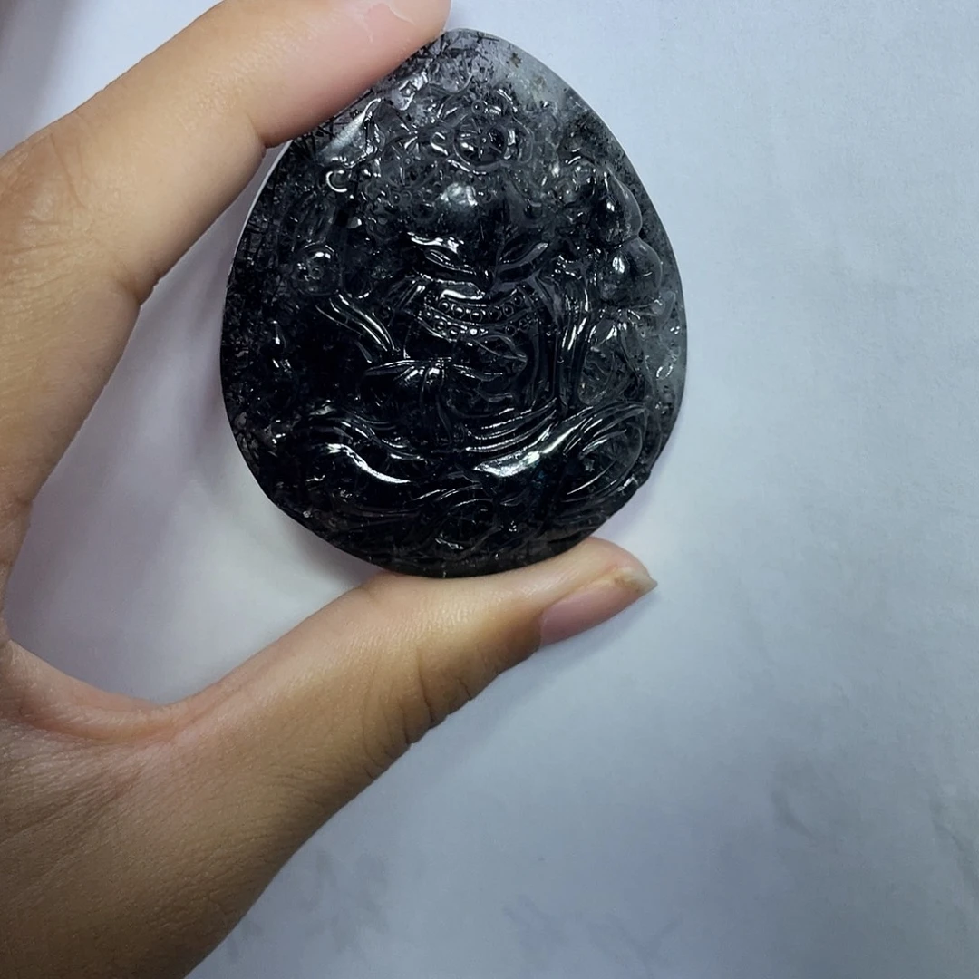 未镶嵌吊坠(不含链)水晶黑发晶