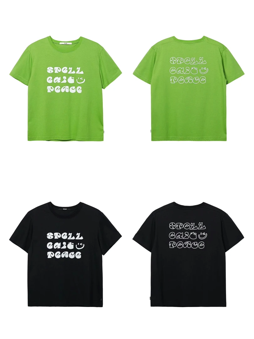 折扣 Spell正品 无退换 笑脸修身t 简约百搭