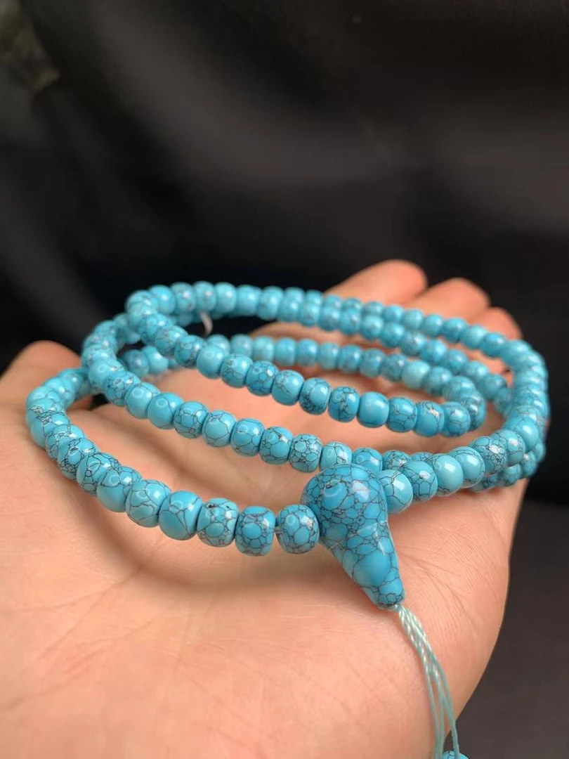 原创高瓷手工串珠项链6.5mm