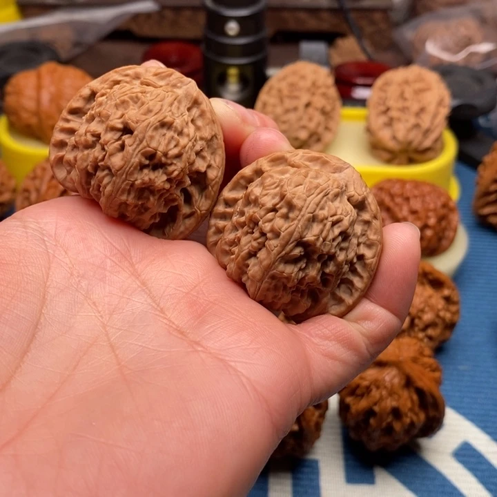 舍***得文玩核桃把件白狮子