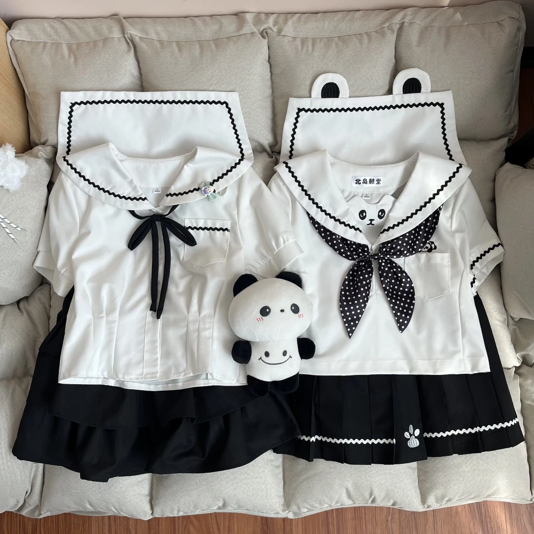 【小熊啵啵】北岛鲸堂原创双子山道线水手服JK制服jk店铺jk套装春秋