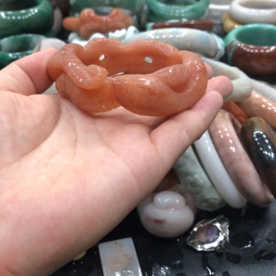 9K金镶嵌石英质玉珠宝奇石21